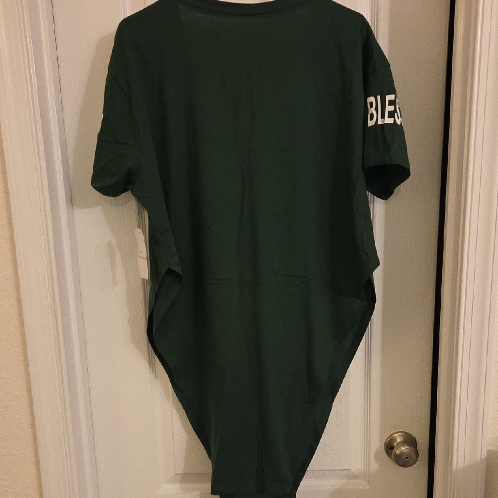 On Fire Forest Green 'Blessed and Beautiful' Tee - Picture 3 of 11